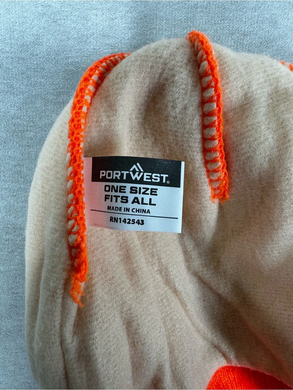 Portwest High-Visibility Orange Beanie Hat